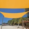 Żagiel ogrodowy przeciwsłoneczny DecoTeam Prestige, kwadrat, 5 x 5 m, żółty