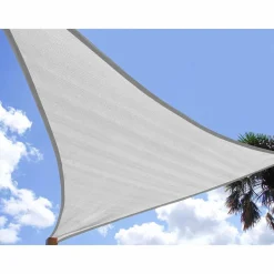 Żagiel ogrodowy przeciwsłoneczny DecoTeam Optima, trójkąt, 4,15 x 4,15 x 4,15 m, biały