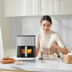 Air Fryer Frytkownica beztłuszczowa z okienkiem Mova AeroChef FD10 Pro, 1800 W, 6 l, biała