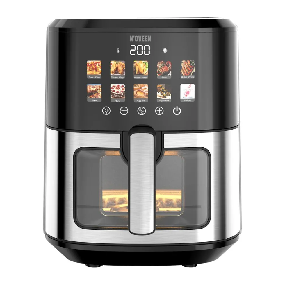 Air Fryer Frytkownica beztłuszczowa z okienkiem Noveen AF780 X-Line, 1700 W, 6,5 l, czarna