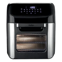Air Fryer Frytkownica beztłuszczowa z okienkiem Hoffen Expert, minipiekarnik, 1800 W, 12 l, czarna