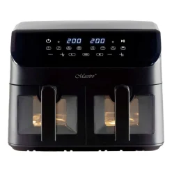 Air Fryer Frytownica beztłuszczowa z okienkiem Maestro MR-758, 2000 W, 2 x 4,5 l, czarna