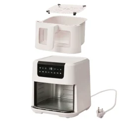 Air Fryer z okienkiem Olayks, 1500 W, 5 l, kość słoniowa