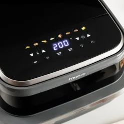 Air Fry Pizza Grill XL Taurus, 3 w 1, 2200 W, 4,2 l, czarny