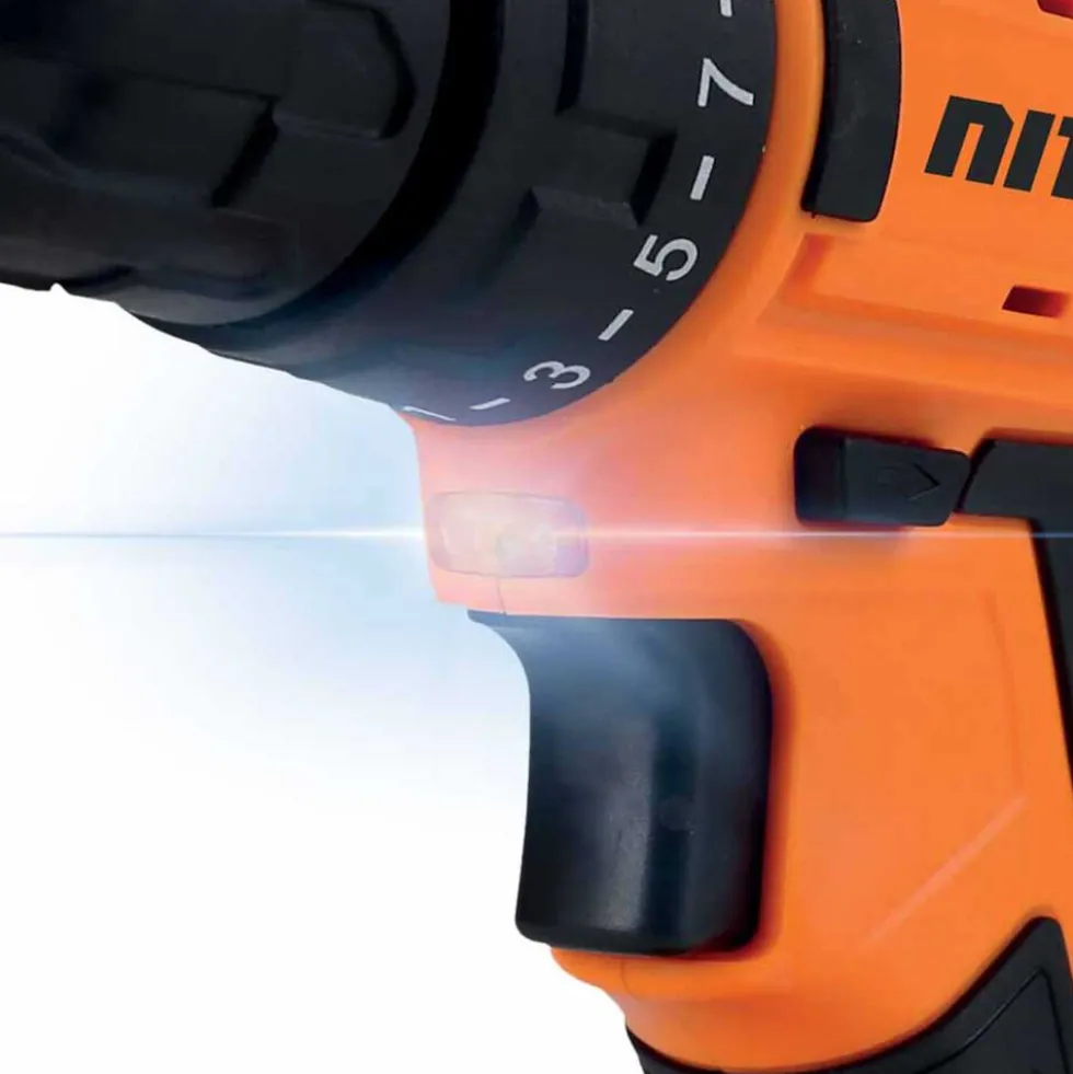 Akumulatorowa wiertarko-wkrętarka Niteo 20 V Max, 20 V, z udarem