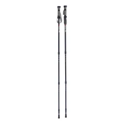 Aluminiowe kije trekkingowe HiMountain, 66-135 cm, czarno-szare