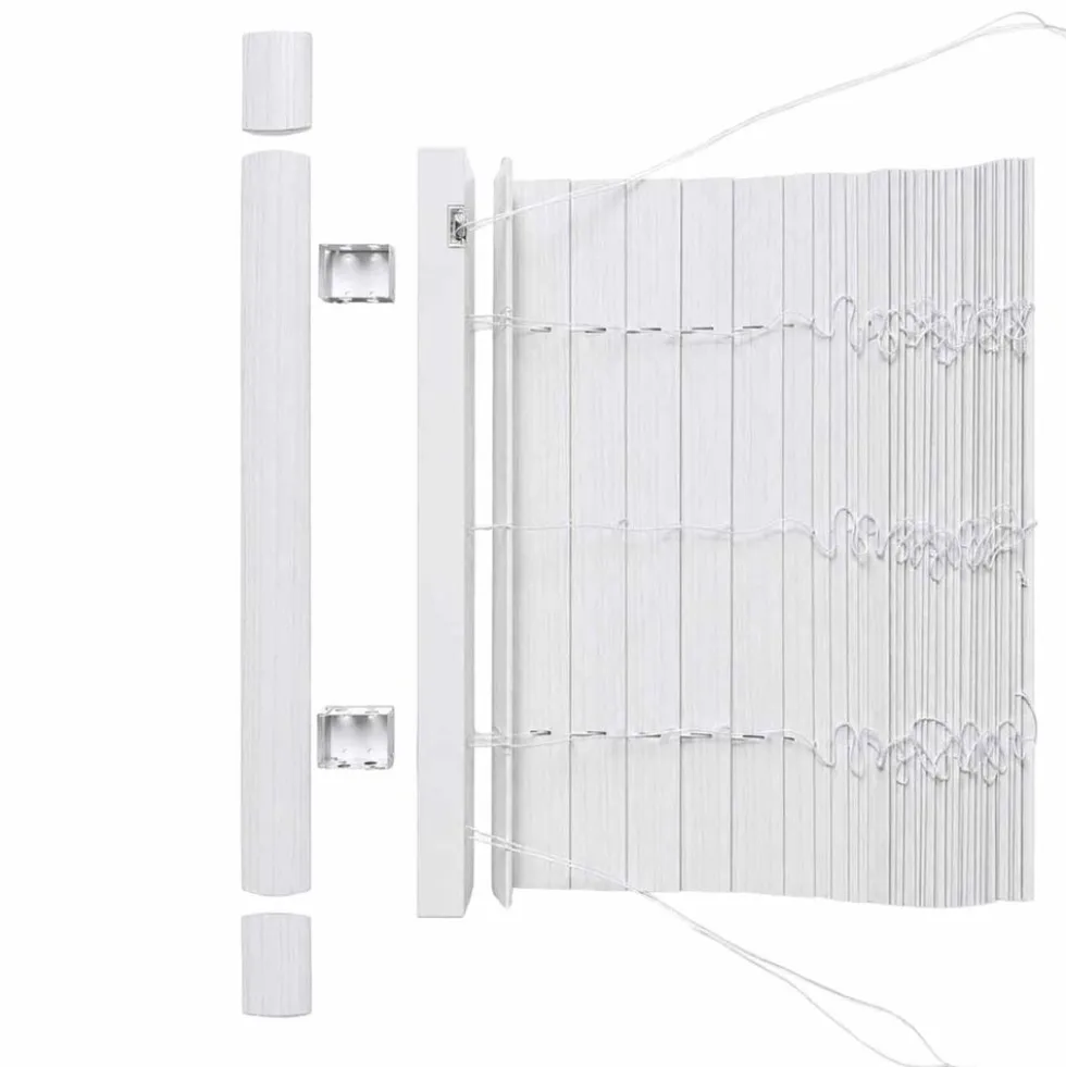 Żaluzja drewnopodobna Decoteam, 60 x 140 cm, biały dąb