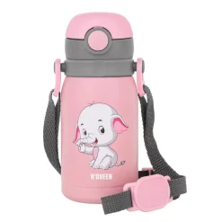 Bidon NOVEEN TB566 Pink Solid 300 ml, różowy
