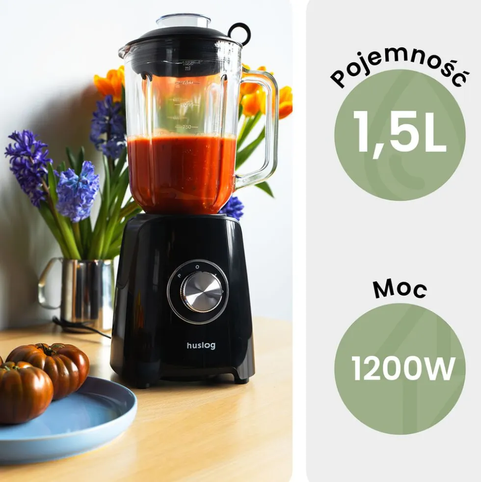 Blender kielichowy Huslog, 1200 W, 1,5 l