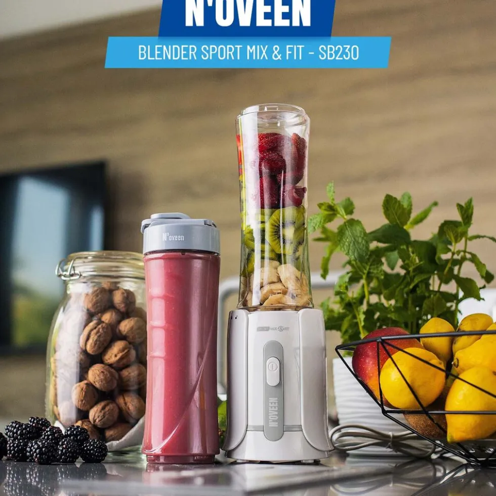 Blender Noveen Sport Mix & Fit SB230, szary