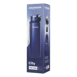 Butelka filtrująca do wody 1 l Aquaphor City, granatowa