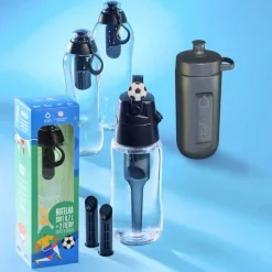 Butelka filtrująca 0,5 l Dafi Solid, 1 wkład, z zamknięciem, czarna