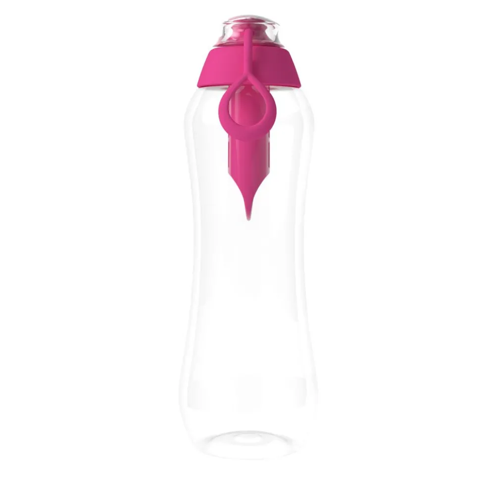 Butelka filtrująca 0,5 L SOFT, różowa, 1 filtr w zestawie