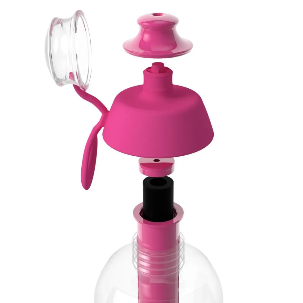Butelka filtrująca 0,5 L SOFT, różowa, 1 filtr w zestawie