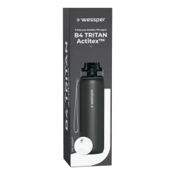 Butelka filtrująca 1 l Wessper B4 Tritan Actitex™, szara