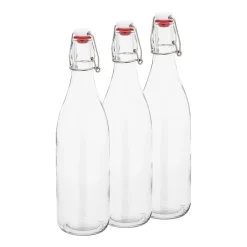 Butelka szklana z klipsem Altom Design, 0,5 l, 3 szt.