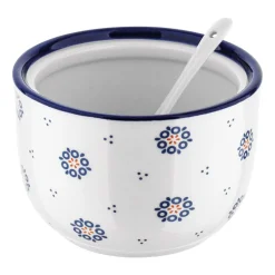 Cukiernica ceramiczna z łyżeczką Tadar Folklor