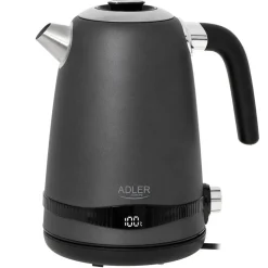 Czajnik elektryczny stalowy Adler AD 1295G, 1,7 l, 2200 W, z regulacją temperatury