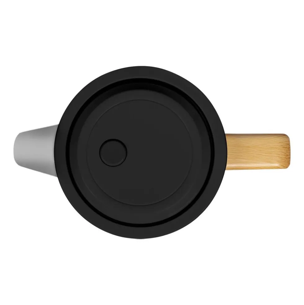 Czajnik elektryczny Zeegma Ketlee Black Wood, 1,7 l, 2200 W, z uchwytem z imitacji drewna