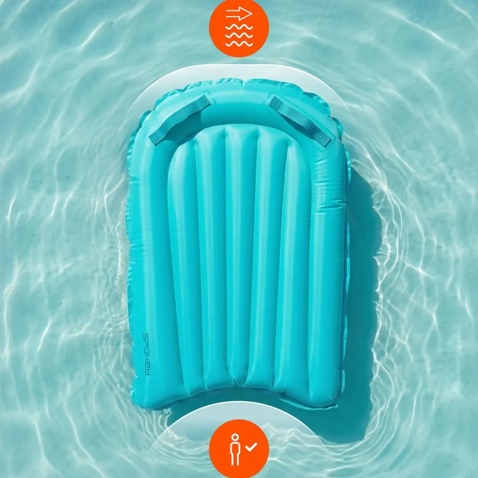 Deska bodyboard Spokey, 25-90 kg, turkusowa