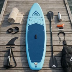 Deska SUP Black Forest, 320 x 78 x 15 cm, z akcesoriami, jasnoniebieska