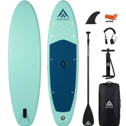 Deska SUP Black Forest, 320 x 78 x 15 cm, z akcesoriami, turkusowa