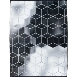 Dywan Multi-Decor Bamboo, 80 x 150 cm, szara geometria