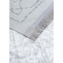 Dywan Multi-Decor Eclipse, 120 x 170 cm, ornament, szary z frędzlami