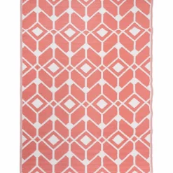 Dywan zewnętrzny Multi-decor, 160 x 220 cm, geometryczny wzór, bordowy