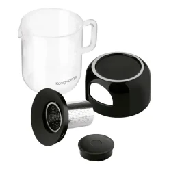 Dzbanek z zaparzaczem Konighoffer Bonito, 1 l, z ceramicznym podgrzewaczem