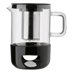 Dzbanek z zaparzaczem Konighoffer Bonito, 1 l, z ceramicznym podgrzewaczem