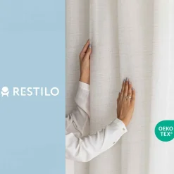 Firana na szelkach 140 x 250 cm Restilo Drimar, beżowa