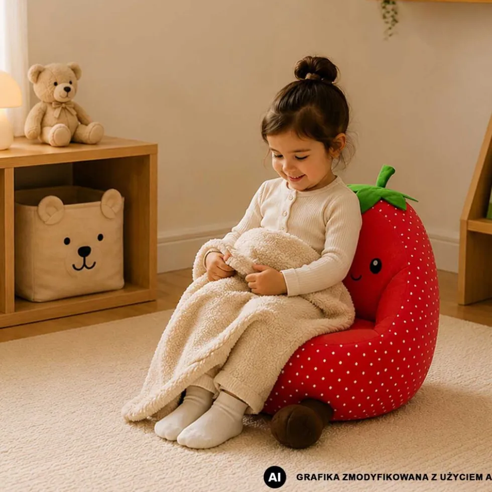 Fotel dla dzieci Smukee Kids Truskawka