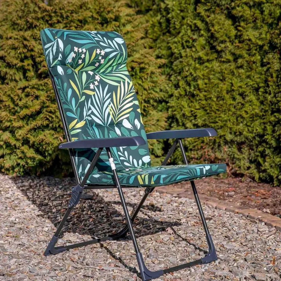 Fotel ogrodowy Gardenic Toskania G054-02IB, składany, zielony