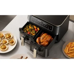 Frytkownica beztłuszczowa Dreame Tasti DZ30, 3000 W, 2 x 5,5 l, czarna