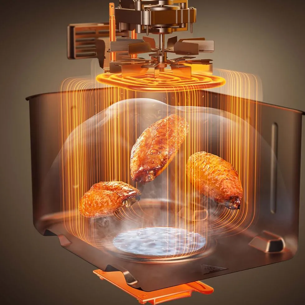 Frytkownica beztłuszczowa Dreame Tasti DZ30, 3000 W, 2 x 5,5 l, czarna