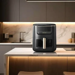 Frytkownica beztłuszczowa z okienkiem Dreame Tasti AF30, 2300 W, 7 l, czarna