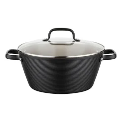 Garnek aluminiowy 28 cm 5,2 l Florina Carina, czarny