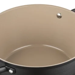 Garnek aluminiowy 28 cm 5,2 l Florina Carina, czarny