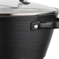 Garnek aluminiowy 20 cm 2,2 l Florina Carina, czarny