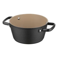 Garnek aluminiowy 20 cm 2,2 l Florina Carina, czarny
