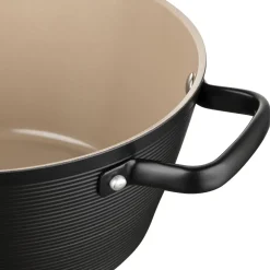 Garnek aluminiowy 24 cm 3,3 l Florina Carina, czarny