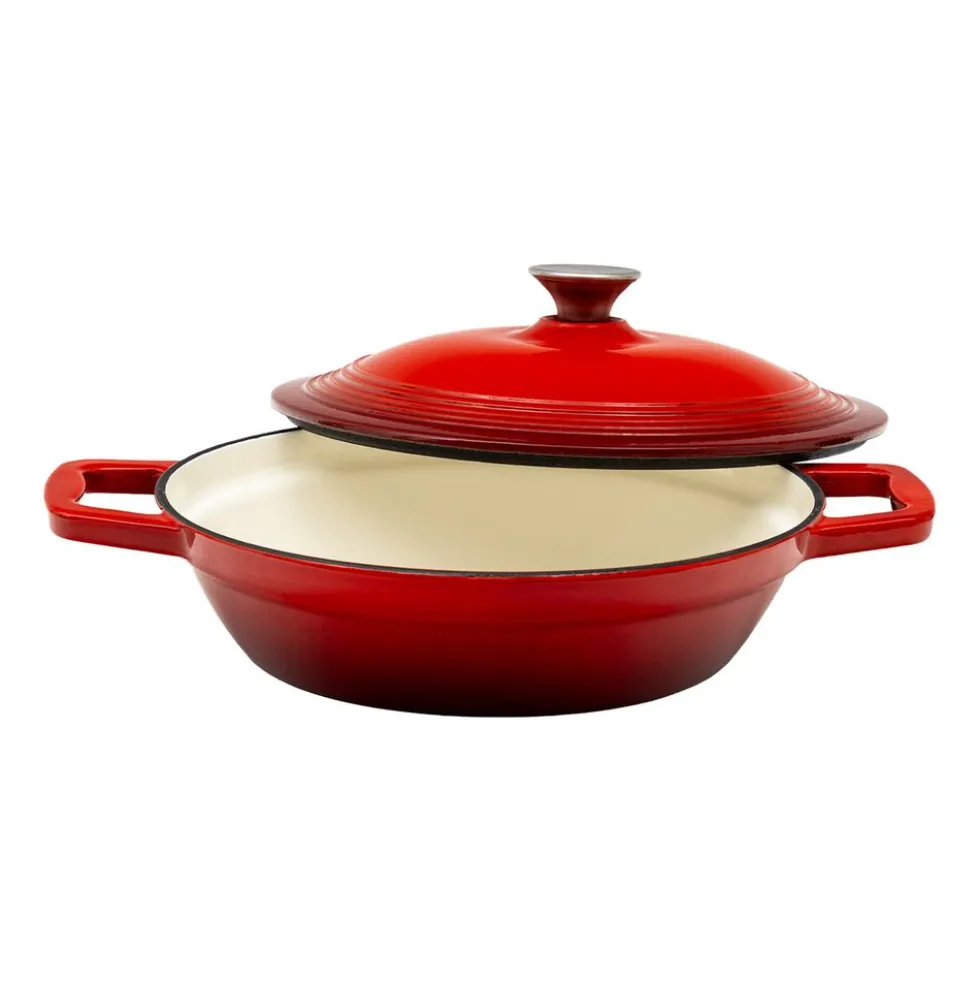 Garnek żeliwny MG Home Infinito, 2,4 l, czerwony