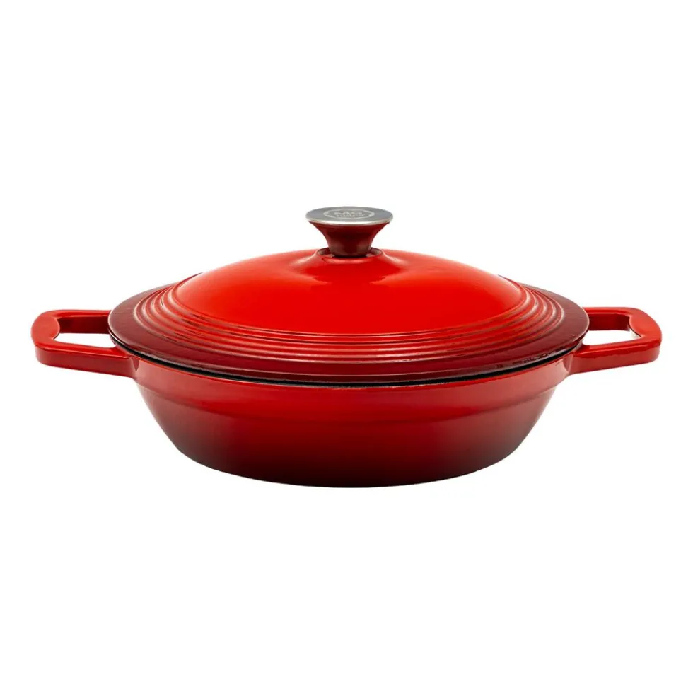 Garnek żeliwny MG Home Infinito, 2,4 l, czerwony