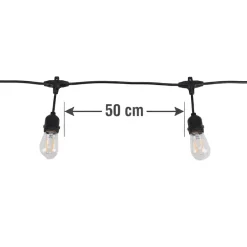 Girlanda ogrodowa Meven, 20 żarówek LED, 10 m