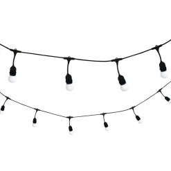 Girlanda ogrodowa Sanico Goldlux Party M, 10 mlecznych żarówek, 5,6 m