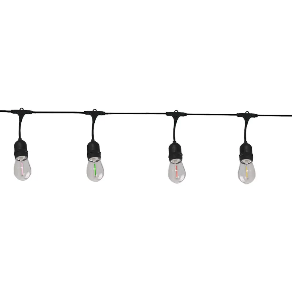 Girlanda ogrodowa Sanico Goldlux Party Neon, 10 kolorowych żarówek, 6,2 m
