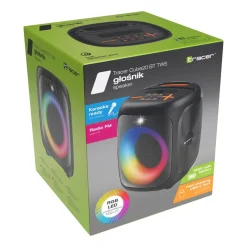 Głośnik Bluetooth Tracer Cube20 BT TWS, 20 W, czarno-pomarańczowy