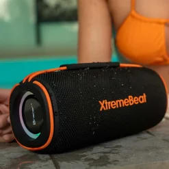 Głośnik Bluetooth Tracer XtremeBeat Pro TWS BT RGB, 40 W, czarno-pomarańczowy