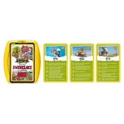 Gra karciana Top Trumps Zwierzaki Bystrzaki, gra towarzyska, 500 pytań